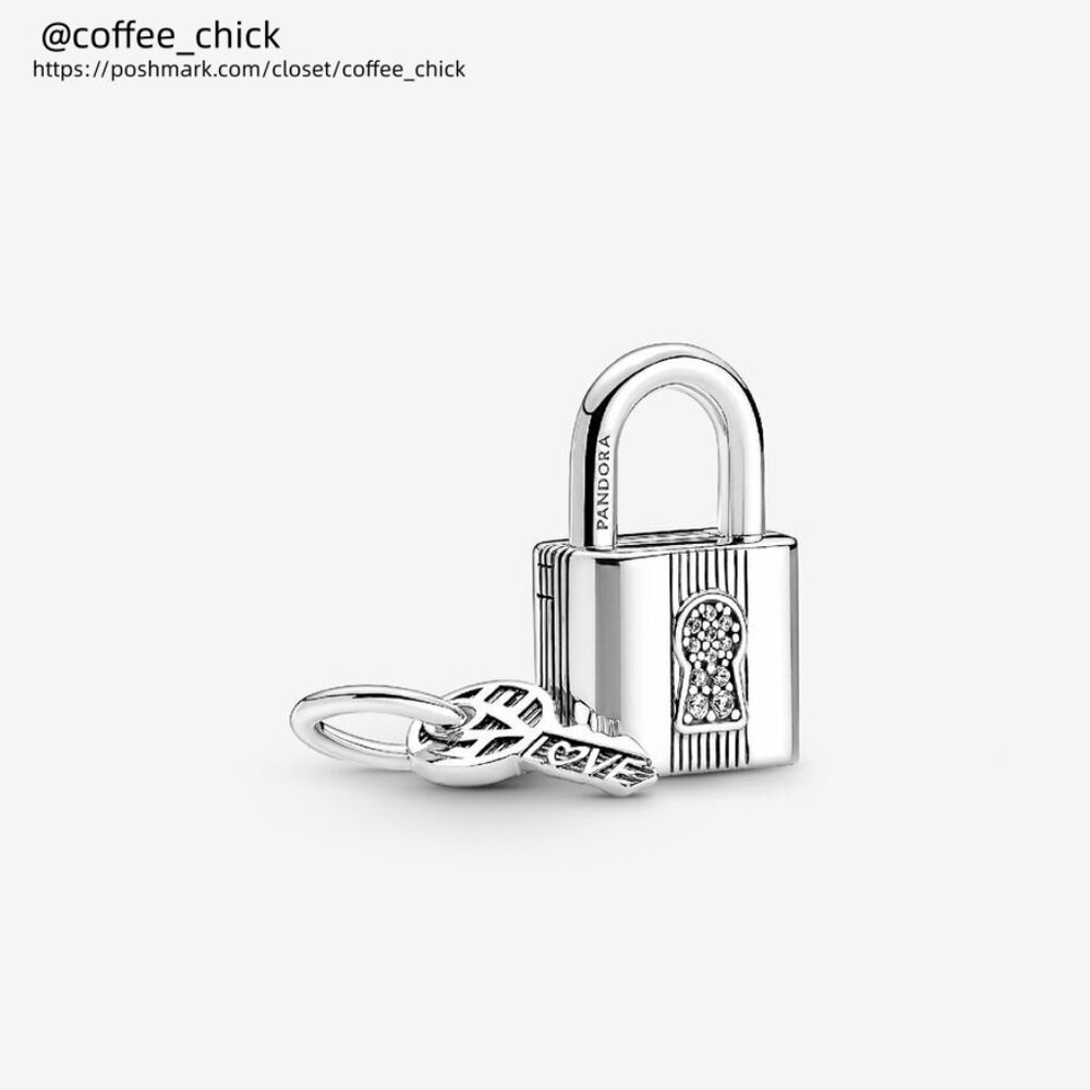 Pandora Padlock and Key Dangle Charm|Pendant